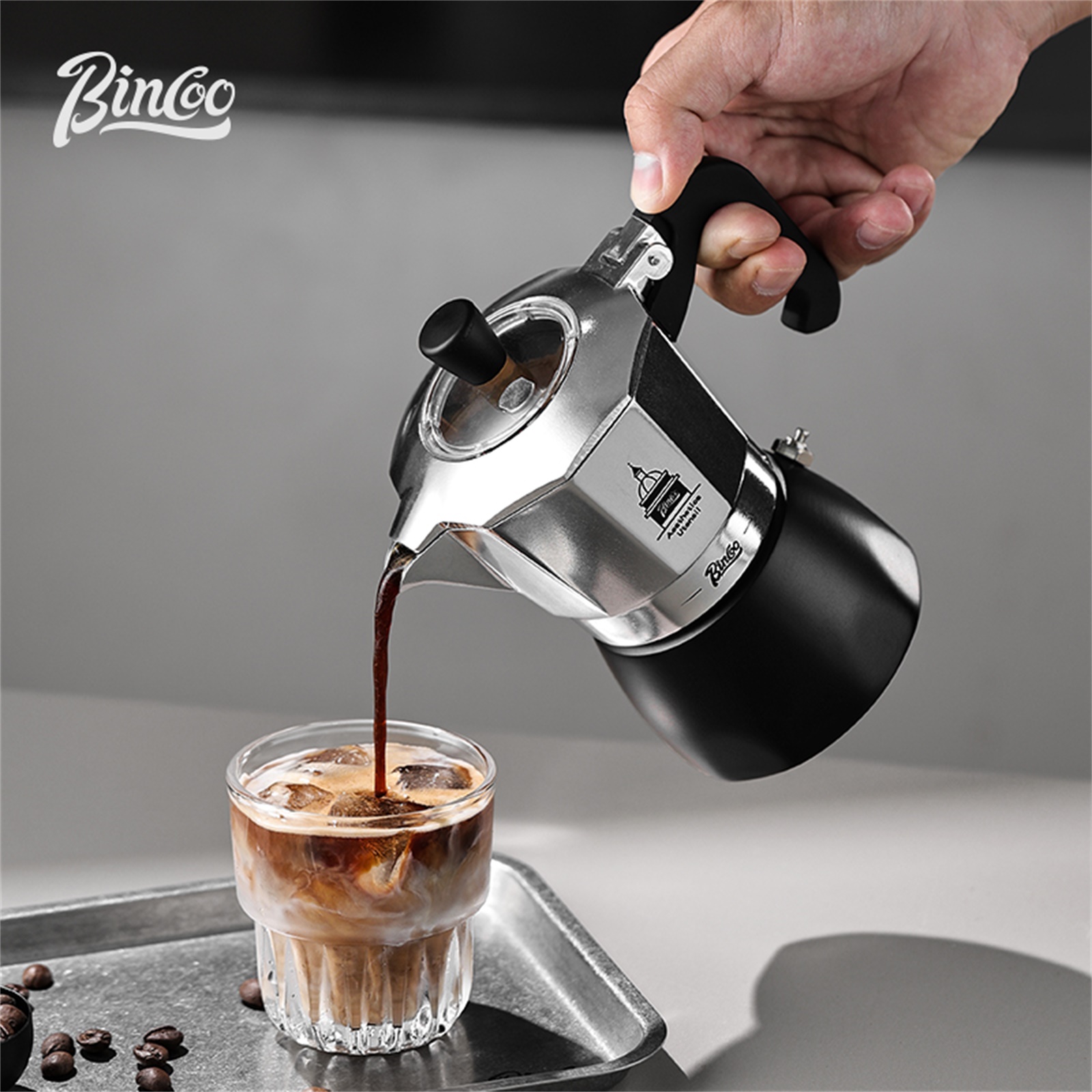 Coffee Equipment Set - BINCOO Pentola Moka a Doppia Valvola,