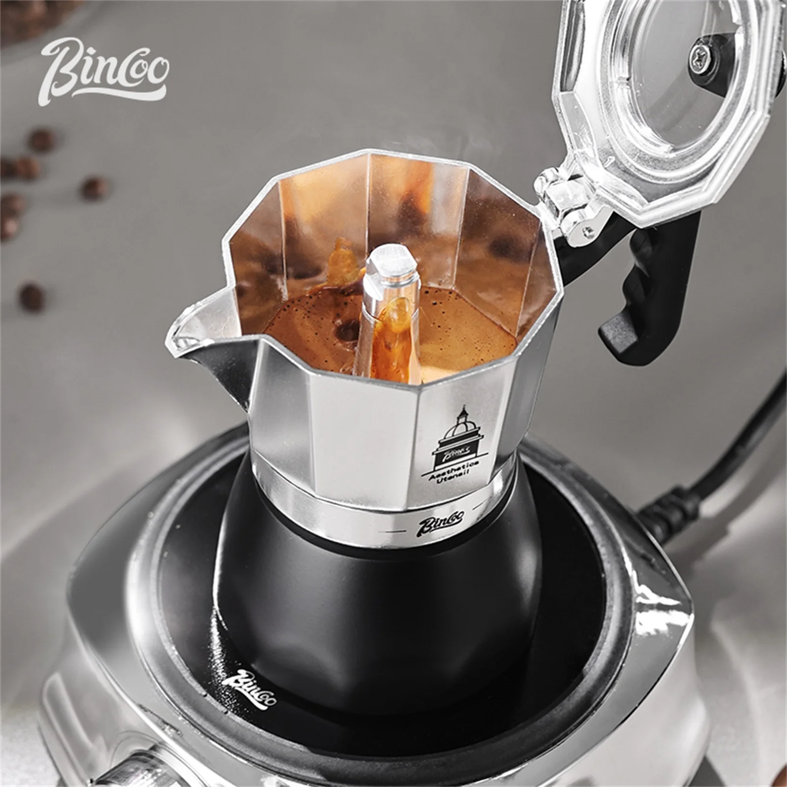 BINCOO Pentola Moka a Doppia V - Coffee Equipment Set recensione e prezzo