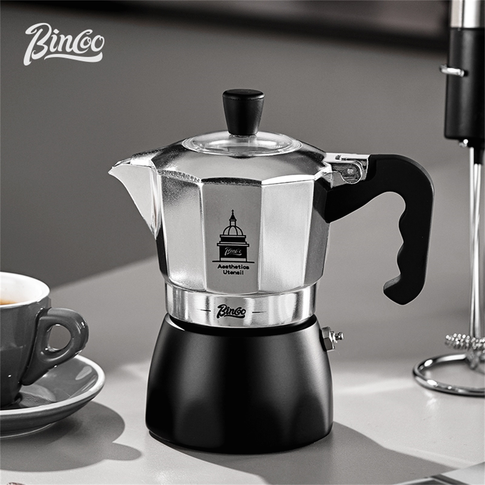 BINCOO Pentola Moka a Doppia V - Coffee Equipment Set recensione e prezzo