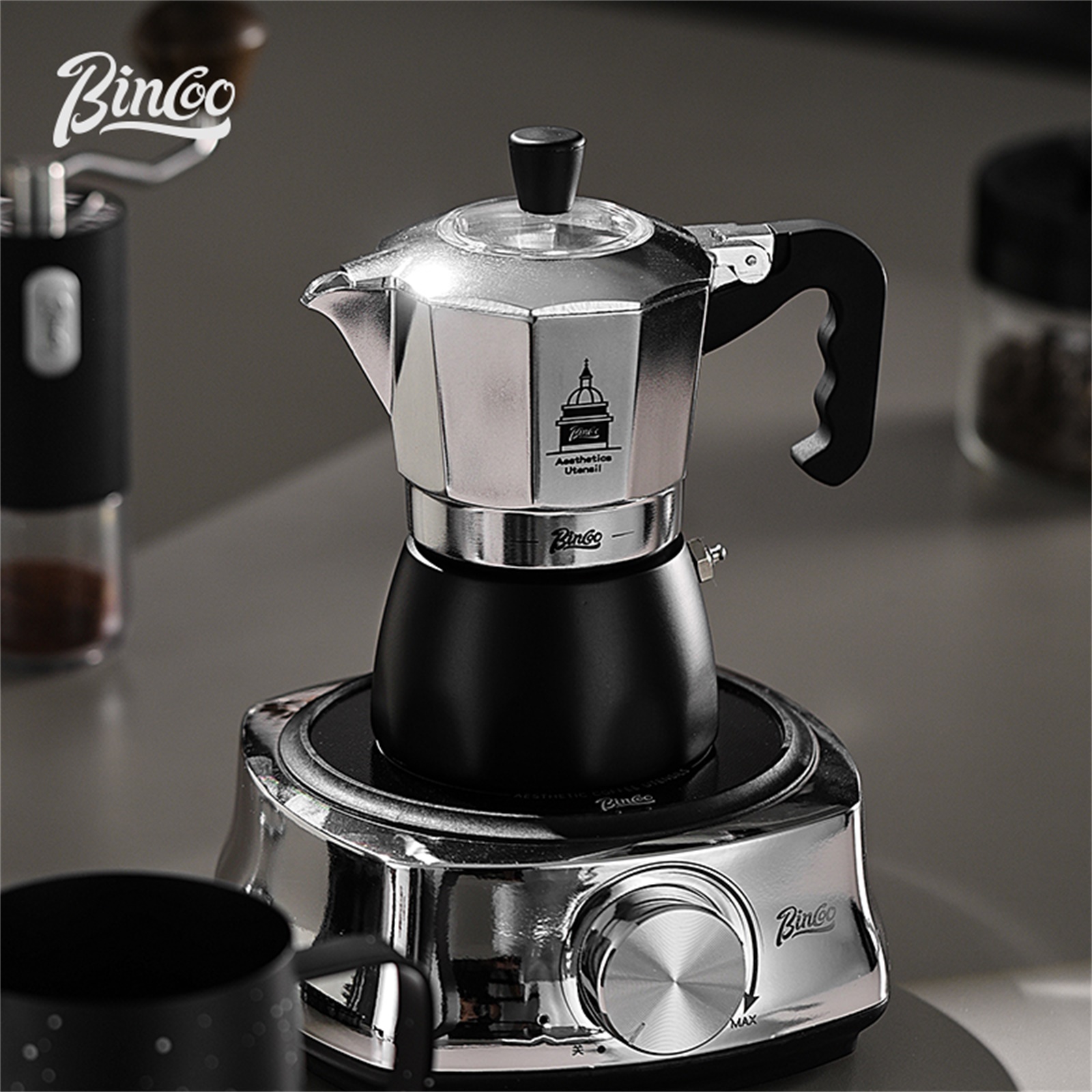 BINCOO Pentola Moka a Doppia V - Coffee Equipment Set recensione e prezzo